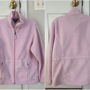 L.L. Bean Women's Pink Polartec Fleece Jacket Full Zip PG53